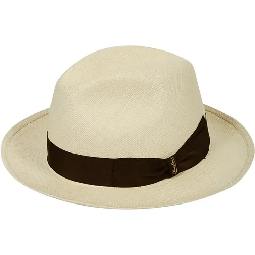 Men Accessories Hats Caps White Ss23 , male, Sizes: 55 CM - Borsalino - Modalova