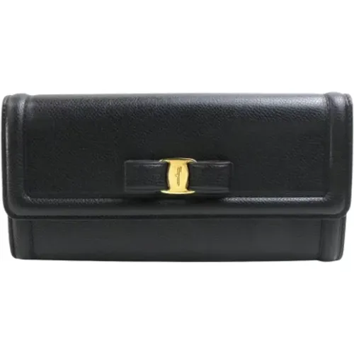 Pre-owned Leder Portemonnaies , Damen, Größe: ONE Size - Salvatore Ferragamo Pre-owned - Modalova