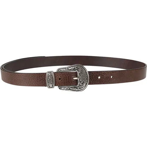 Leather Belt , female, Sizes: 85 CM, 80 CM - High - Modalova
