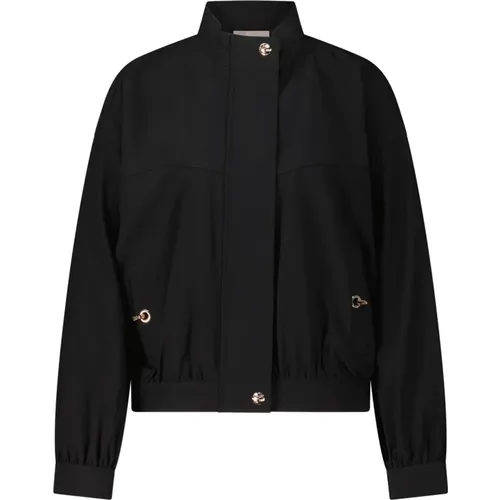 Golden Detail Blouson Jacket , female, Sizes: L, XS, S, 2XS - Liu Jo - Modalova