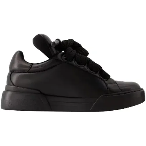 Pre-owned Leather sneakers , female, Sizes: 11 UK - Dolce & Gabbana Pre-owned - Modalova
