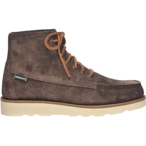 Suede Mid-Top Shoes , male, Sizes: 10 UK, 7 UK, 9 UK, 8 1/2 UK, 12 UK, 7 1/2 UK, 6 1/2 UK, 9 1/2 UK, 8 UK - Sebago - Modalova