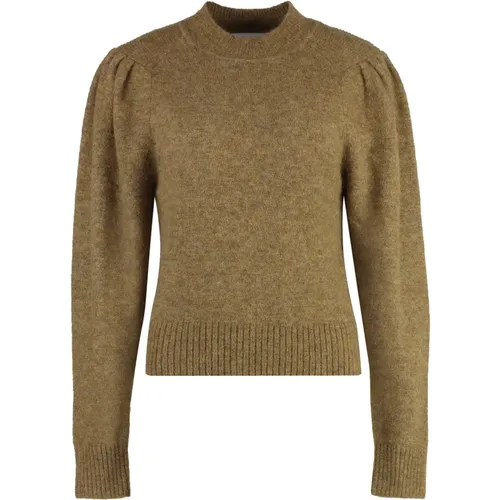 Gemütlicher Wollmischung Crew-neck Sweater , Damen, Größe: S - Isabel Marant Étoile - Modalova