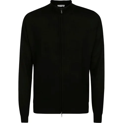 Luxurious Merino Wool Zip Jacket , male, Sizes: L - John Smedley - Modalova