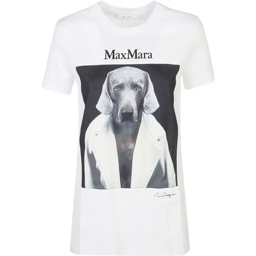 Weiße T-Shirt für Frauen , Damen, Größe: S - Max Mara - Modalova