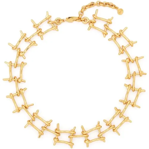 Golden Rabanne Necklace , female, Sizes: ONE SIZE - Paco Rabanne - Modalova