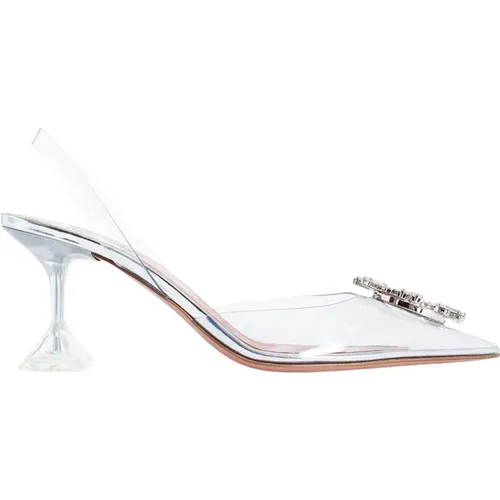 Kristall Brosche Slingback Sandale - Amina Muaddi - Modalova