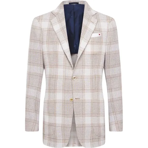 Kaschmir Glen Plaid Jacke Kiton - Kiton - Modalova