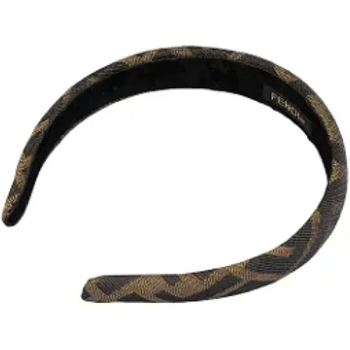 Pre-owned Canvas hair-accessories , female, Sizes: ONE SIZE - Fendi Vintage - Modalova