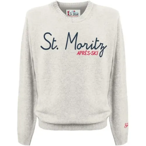 Weiße Pullover für Männer , Herren, Größe: L - MC2 Saint Barth - Modalova