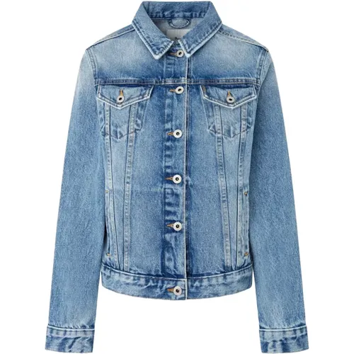 Denimjacke Pepe Future Linie , Damen, Größe: L - Pepe Jeans - Modalova