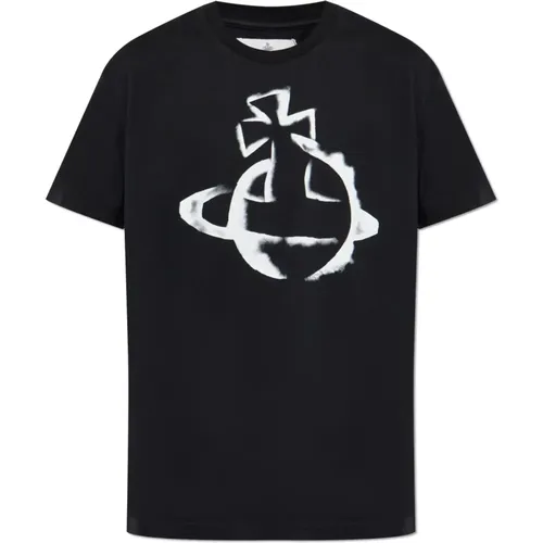 T-Shirt mit Logo , Herren, Größe: XS - Vivienne Westwood - Modalova