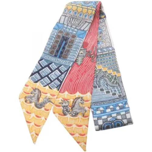 Pre-owned Silk scarves , female, Sizes: ONE SIZE - Hermès Vintage - Modalova