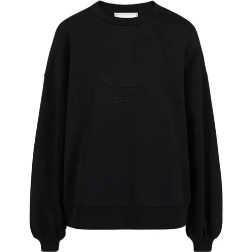 Technische Baumwoll-Sweatshirt mit geprägtem Monogramm , Damen, Größe: S - Iceberg - Modalova