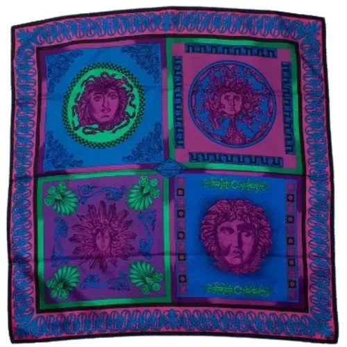 Pre-owned Silk scarves , female, Sizes: ONE SIZE - Versace Pre-owned - Modalova