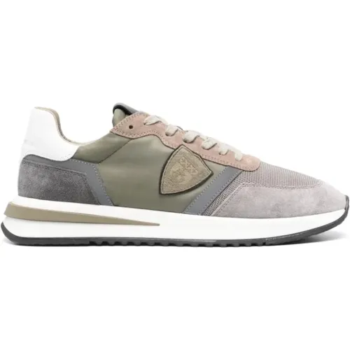 Graue Tropez 2.1 Low Sneakers , Herren, Größe: 44 EU - Philippe Model - Modalova