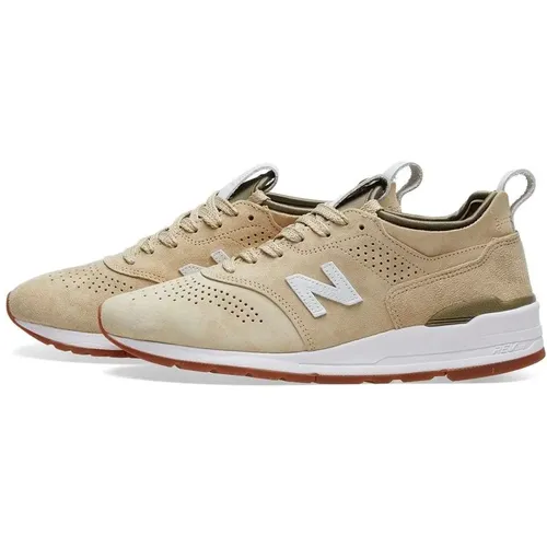 Deconstructed Mens Sneakers with Premium Suede , male, Sizes: 8 UK - New Balance - Modalova