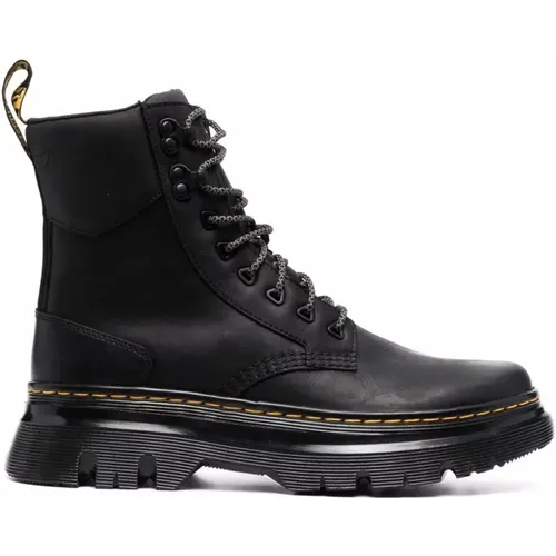 Schwarze Leder Wanderstiefel , Herren, Größe: 43 EU - Dr. Martens - Modalova