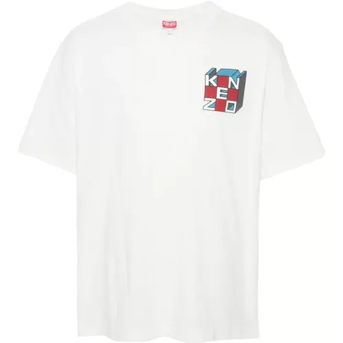 Stilvolle Herren T-Shirts Polos Kollektion , Herren, Größe: L - Kenzo - Modalova