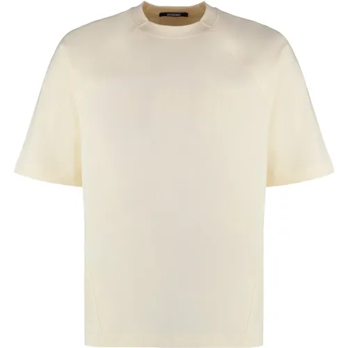 Baumwoll-Crew-Neck T-Shirt Gerippter Kragen - Jacquemus - Modalova