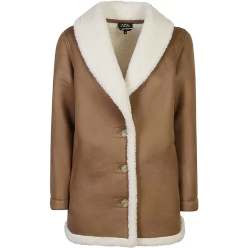 Beige Jacken Mäntel für Frauen , Damen, Größe: XS - A.P.C. - Modalova