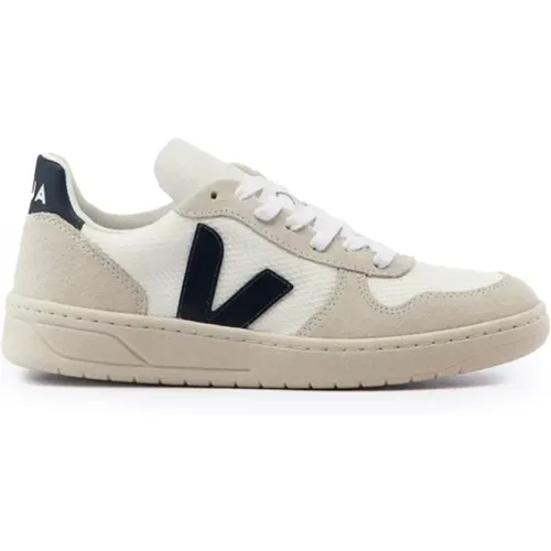 Canvas Sneakers Blue Detail , male, Sizes: 12 UK, 8 UK, 7 UK, 11 UK, 9 UK - Veja - Modalova