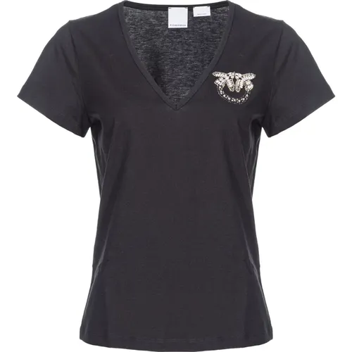 Turbato T-Shirt , female, Sizes: S, L - pinko - Modalova