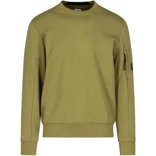 Diagonal Fleece Crew Neck Sweatshirt , Herren, Größe: M - C.P. Company - Modalova
