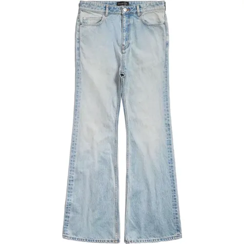Hellblaue High-Waist Wide Leg Jeans,Jeans - Balenciaga - Modalova