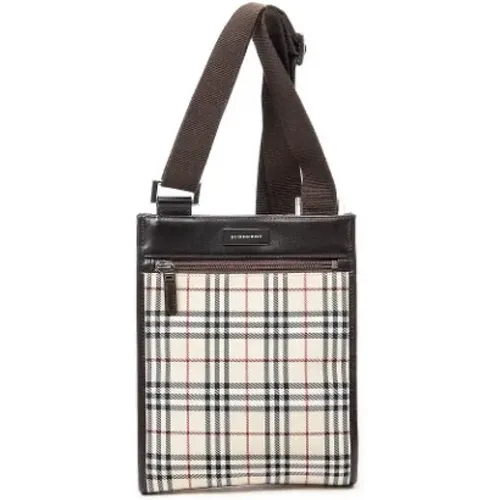 Pre-owned Canvas shoulder-bags , female, Sizes: ONE SIZE - Burberry Vintage - Modalova