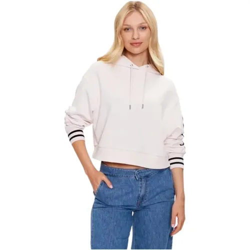 Damen Hoodie mit Logo-Ärmel , Damen, Größe: L - Tommy Hilfiger - Modalova