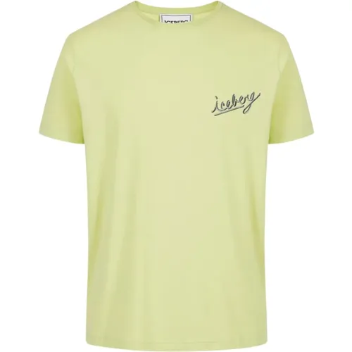 Lime T-Shirts , Herren, Größe: S - Iceberg - Modalova