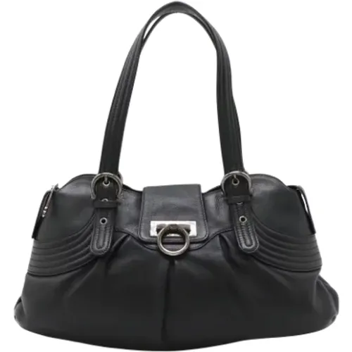 Pre-owned Leather shoulder-bags , female, Sizes: ONE SIZE - Salvatore Ferragamo Pre-owned - Modalova