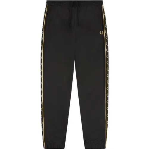 Contrast Trim Track Pants , male, Sizes: L, S - Fred Perry - Modalova