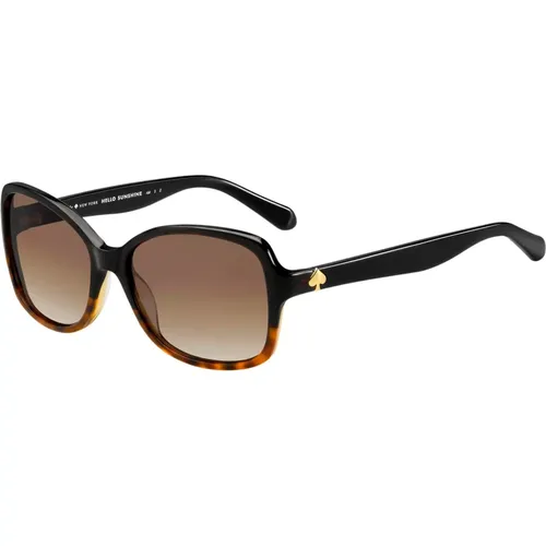 Black Havana Sunglasses , female, Sizes: 56 MM - Kate Spade - Modalova