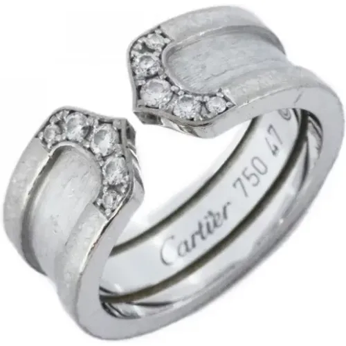 Pre-owned White Gold rings , female, Sizes: ONE SIZE - Cartier Vintage - Modalova