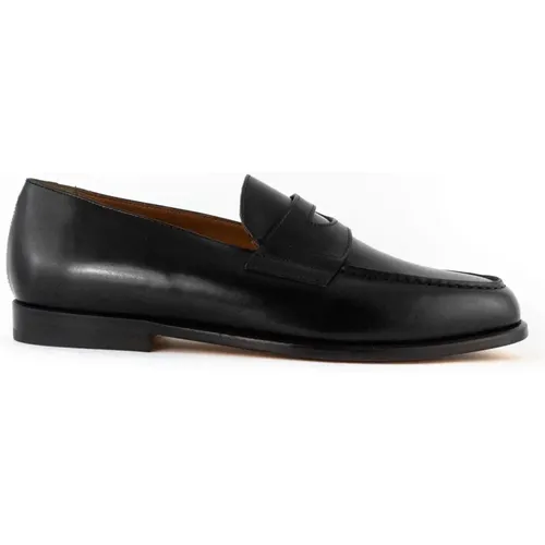 Leather Penny Loafer Shoes , male, Sizes: 9 1/2 UK, 10 UK - Doucal's - Modalova