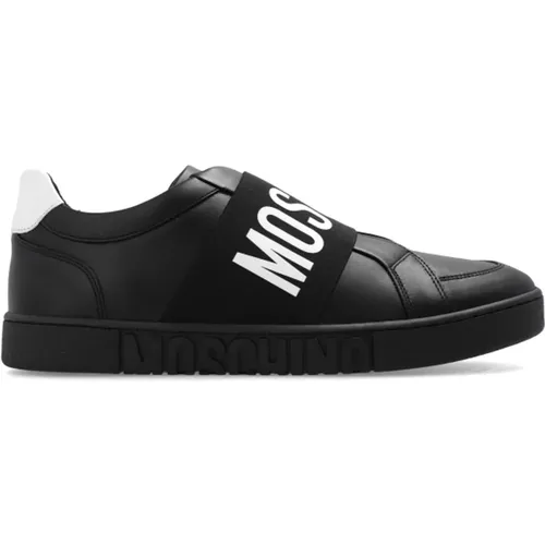 Sneakers mit Logo , Herren, Größe: 39 EU - Moschino - Modalova