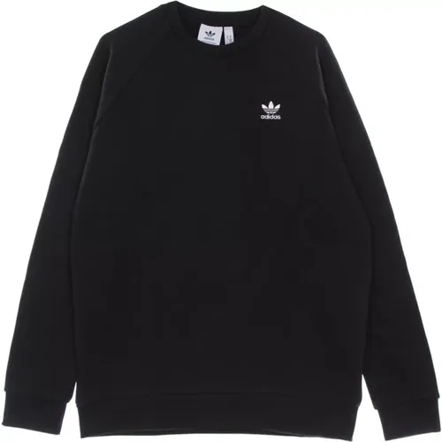 Schwarzer Crew Neck Sweatshirt Essential , Herren, Größe: S - Adidas - Modalova