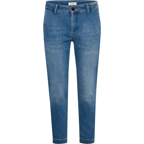 Lässige Cropped Jeans , Damen, Größe: W28 - Part Two - Modalova