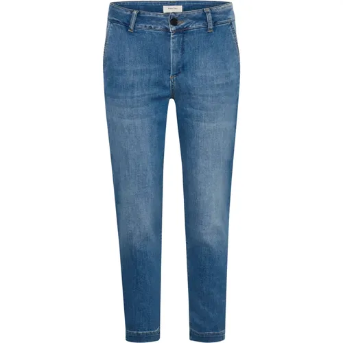 Lässige Cropped Jeans , Damen, Größe: W31 - Part Two - Modalova