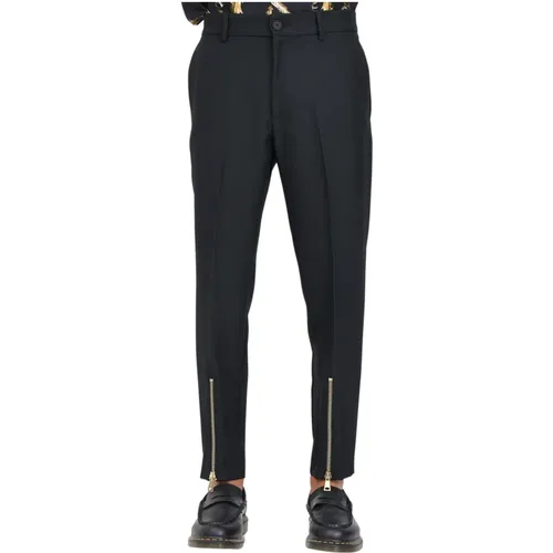 Elegant Formal Straight Leg Pants , male, Sizes: M, L, XS, S - Versace Jeans Couture - Modalova