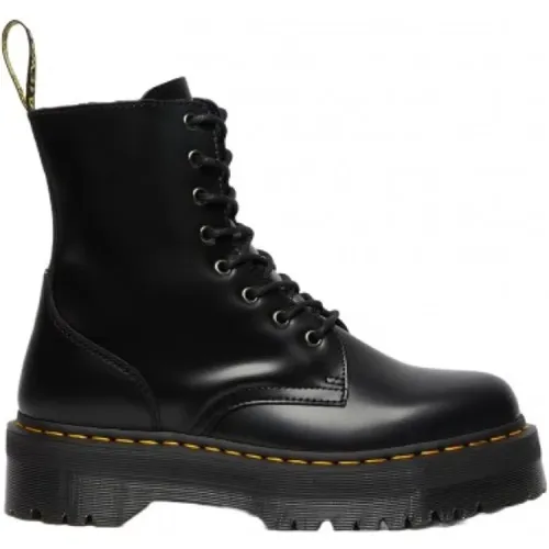 Klassische glatte Lederstiefel , Damen, Größe: 37 EU - Dr. Martens - Modalova