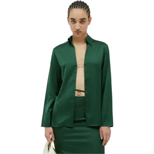 Satin-Gewebe Klassisches Hemd , Damen, Größe: 2XS - Jacquemus - Modalova