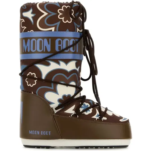 Icon Canvas Stiefel , Damen, Größe: 35 EU - moon boot - Modalova