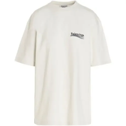 Intage weißes T-Shirt mit -Druck , Herren, Größe: 2XS - Balenciaga - Modalova