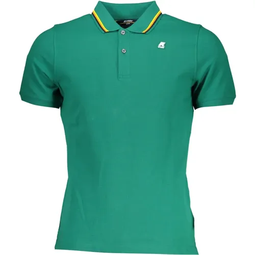 Short Sleeve Polo Shirt Contrast Logo , male, Sizes: S, M, XL, 2XL, L - K-way - Modalova