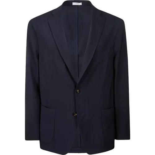 Dark Wool Button Jacket , male, Sizes: 2XL, L - Boglioli - Modalova