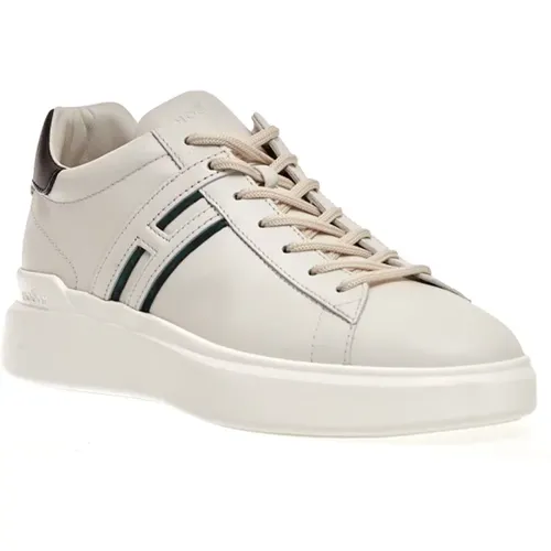 Weiße Leder Rebel Sneakers - Größe 39 - Hogan - Modalova
