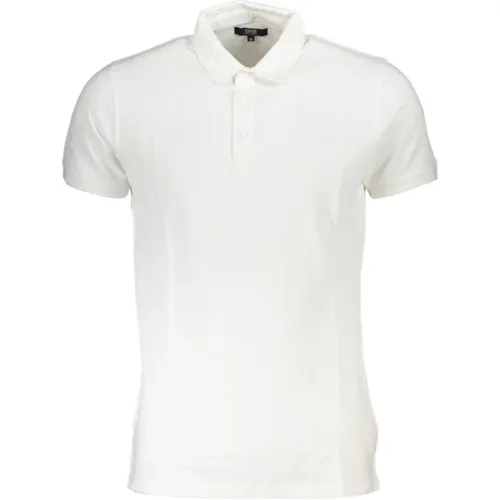 Weißes Baumwoll-Poloshirt mit gesticktem Logo , Herren, Größe: 2XL - Cavalli Class - Modalova